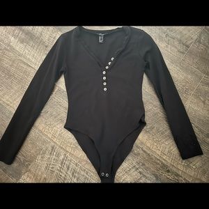Button black body suit - worn 1 time